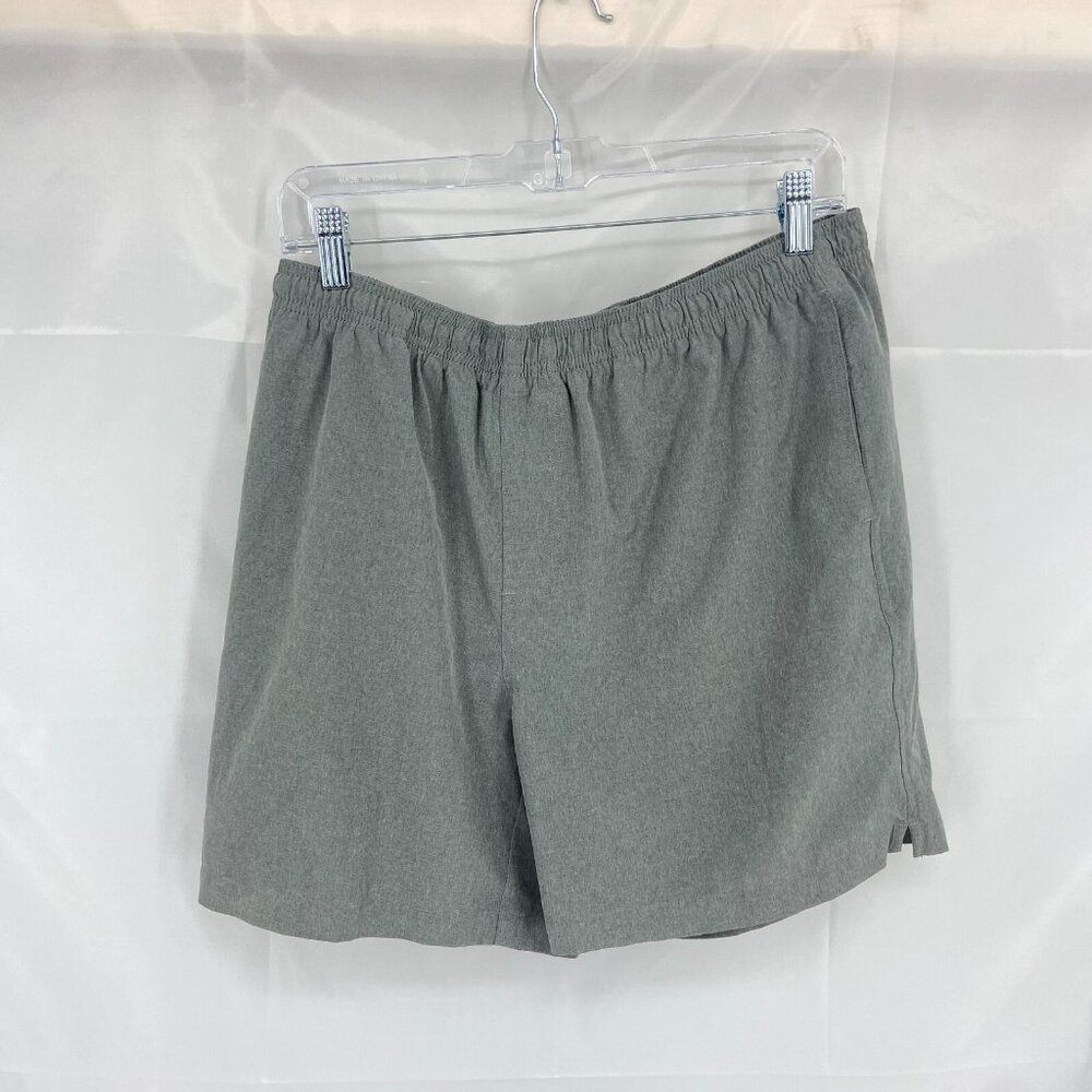 Chubbies Men L Athletic Shorts Solid Gray 5.5" Inseam Activewear Workout Gym